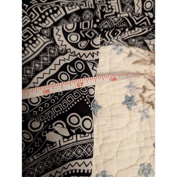 Maggie London Long Sleeve Black And White Round Neck Sheath Dress Size 8 - Picture 12 of 14